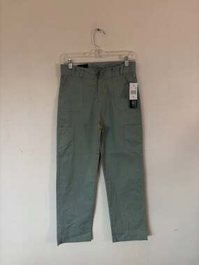 Pink Velvet Girls Sage Green Cargo Utility Pants, Size 14 — NWT